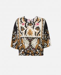 Pinko abbigliamento blusa twill stampa multi