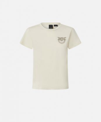 Pinko abbigliamento t-shirt jersey logo